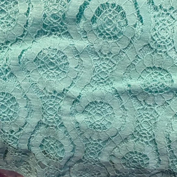 Blue and Green Embellished Boxy Short Sleeve Blouse - Picture 7 of 8